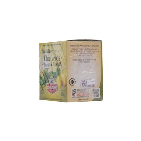 Chá Misto Chileno Chá Verde, Abacaxi, Hortelã e Erva-Mate Caixa com 10un - 10gr 360-10