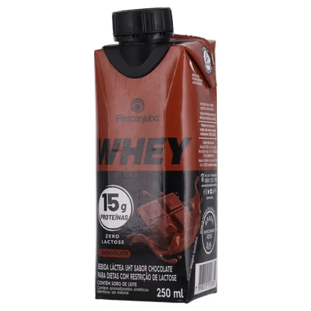 BEBIDA LÁCTEA PIRACANJUBA WHEY CHOCOLATE 15G 250ML 360-2