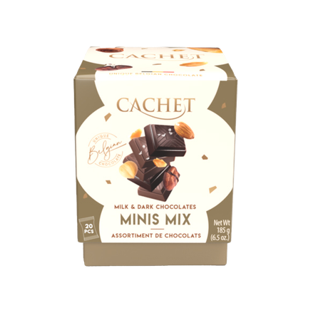 Chocolate Cachet Mini Mix ao Leite e Dark 185g