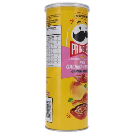 SALGADINHO BATATA PRINGLES GOSTINHO BRAZUCA GALINHA CAIPIRA LATA 100G 360-19