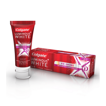 Creme dental colgate 70g luminus white glow