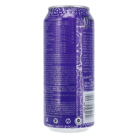 Energético Monster Ultra Violet Sem Açúcar 473Ml 360-16