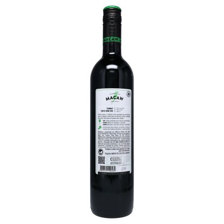 Vinho macaw tinto demi-seco tannat 750ml 360-2