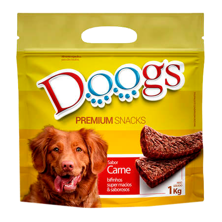 Bifinho Caes Doogs 1kg Carne