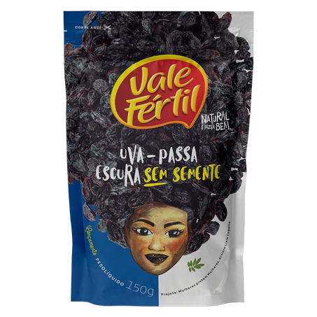 Uva Passa Escura Vale Fertil S Semente Pouch 150g