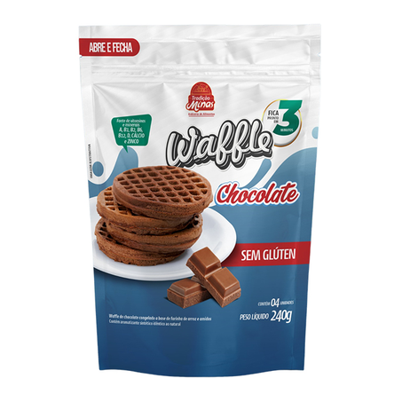 Waffle Tradicao Minas 240g Chocolate