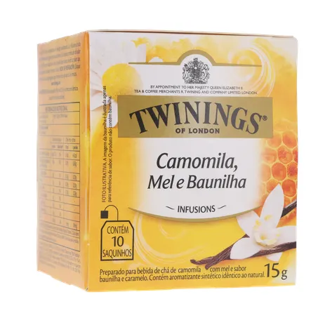 Chá Camomila, Mel E Baunilha Twinings Infusions Caixa 10 Unidades 15G 360-16