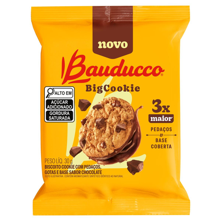 Biscoito Bauducco 30g - BigCookie - Gotas de Chocolate
