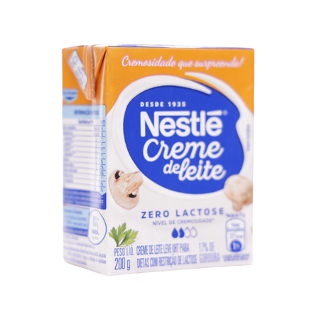 Creme De Leite Leve Zero Lactose Nestlé 200G 360-55