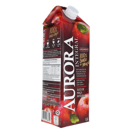Suco Integral Maça Aurora Cx 1,5l 360-32
