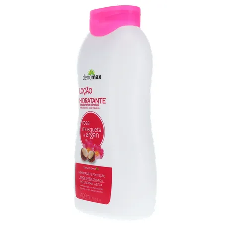Loção hidratante denomax rosa mosqueta argan 470g 360-5