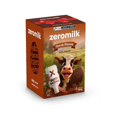 Ovo Páscoa 40% Cacau Zeromilk 160g