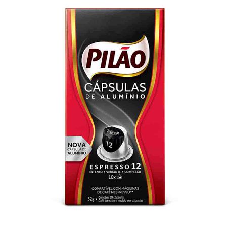 Capsulas Pilao C/10 Cafe Espresso 12