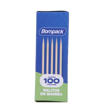 Palitos de bambu bompack bandeja c/100 360-1