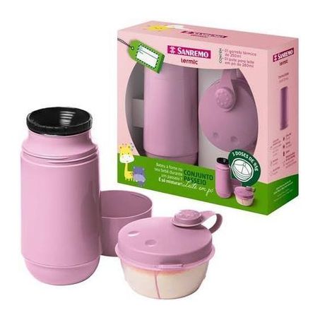 Kit sanremo garrafa+pote azul100163