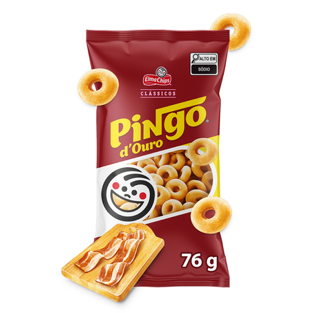 Salgadinho de Trigo Pingo Douro Bacon 76g