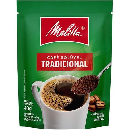 Café Solúvel em Pó Melitta Tradicional Sachê 40gr