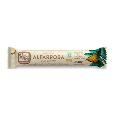 Barrinha Zero de Alfarroba com Banana 30g  - Carob House
