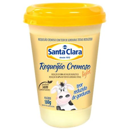 Requeijão santa clara light 180g
