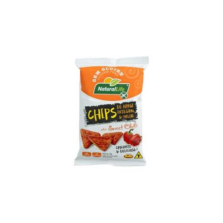 CHIPS DE ARROZ/MILHO NATURAL LIFE 70G PAPRICA