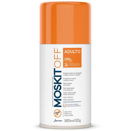 Repelente aerosol farmax adulto moskitoff 165ml