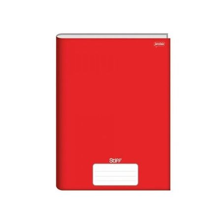 Caderno brochura 1/4 capa dura vermelho