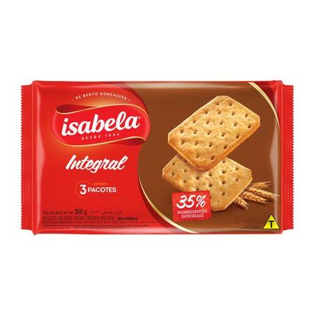 Biscoito isabela integral 350g