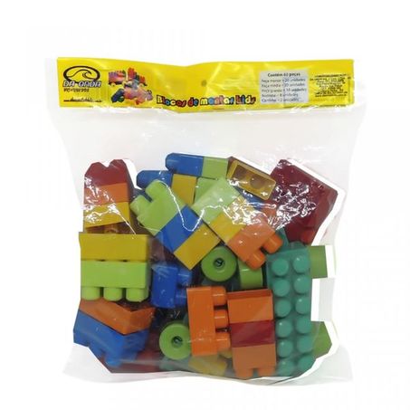 Saco blocos kids Da Onda 60 peças sortido