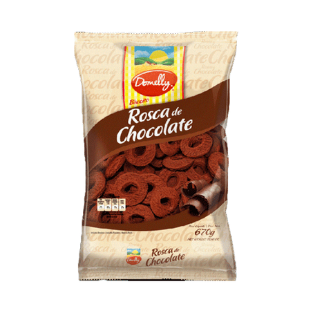 BISCOITO DOMELLY ROSCA DE CHOCOLATE 560 G         