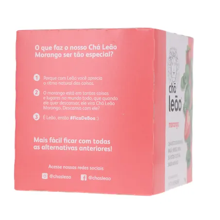 Chá Leão Morango Sachê 10UN 360-29