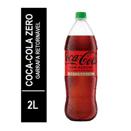 COCA COLA ZERO AÇÚCAR RETORNÁVEL 2L