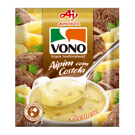 Sopa vono instantanea aipim c/costela 18