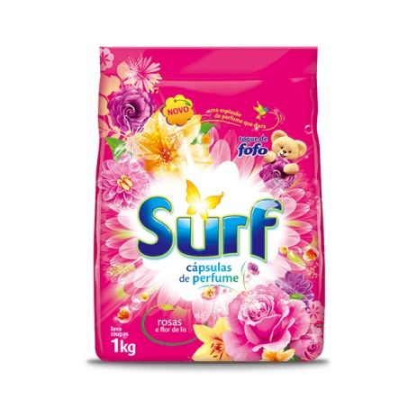 Sabão em pó surf rosas flor lis 800g