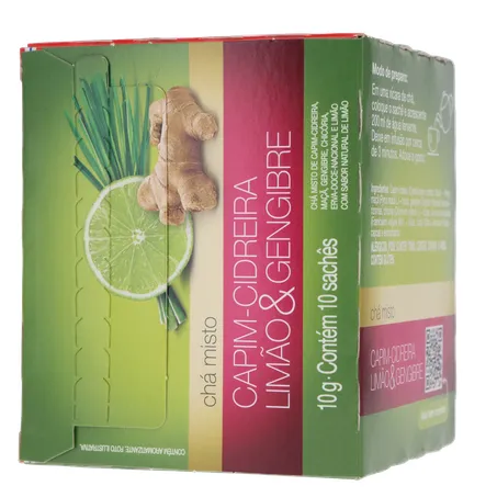 Chá Dr Oetker Cidreira e Limão/Gengibre C/10 Sachês 360-20