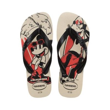 CHINELO HAVAIANAS TOP DISNEY BEGE PALHA 29/30