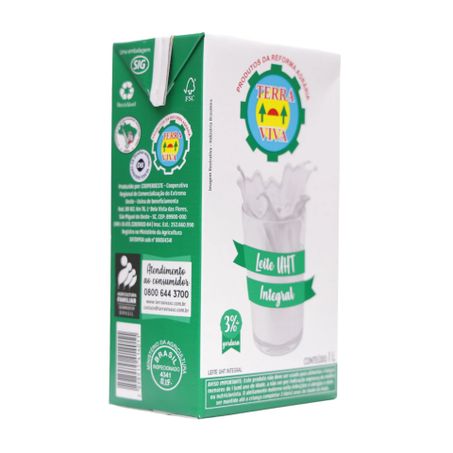 Leite UHT Integral Terra Viva Caixa 1lt 360-53