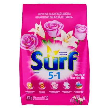SABÃO EM PÓ ROSAS E FLOR-DE-LIS SURF