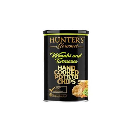 CHIPS DE BATATA HUNTER'S GOURMET 150G WASABI E ACAFRAO