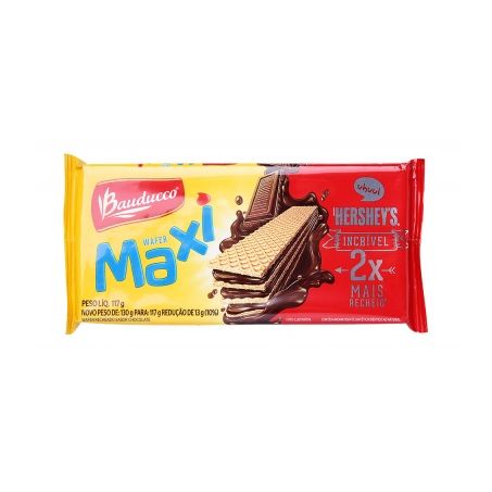 WAFER BAUDUCCO MAXI 117G CHOC HERSHEYS