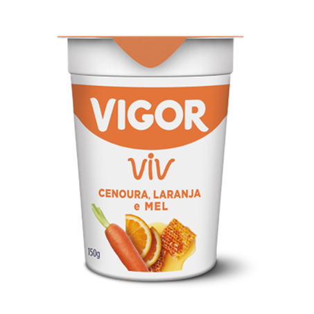 IOGURTE VIGOR VIV INTEGRAL LARANJA/CENOURA/MEL CP 