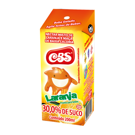 SUCO CBS LARANJA/MACA 200ML (086968)