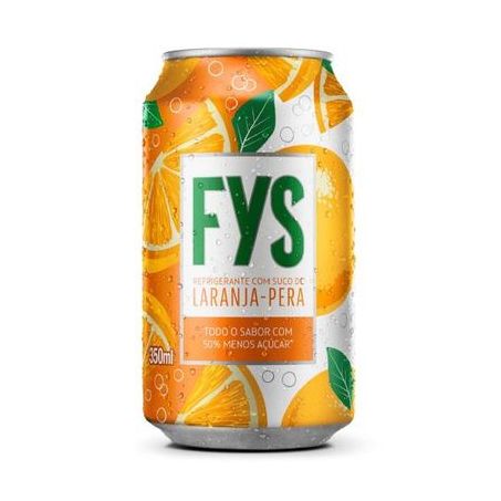 Refrigerante fys laranja pêra 350ml