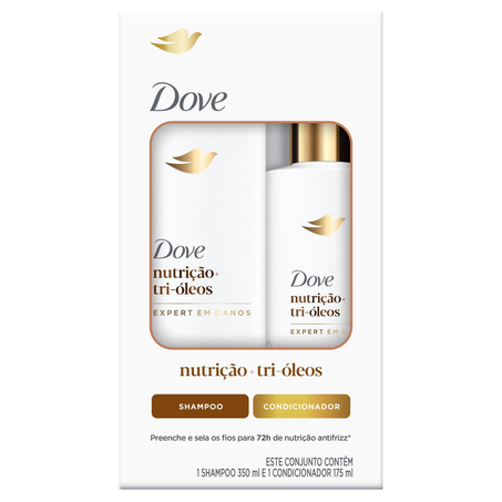 Conjunto Dove Shampoo - 350ml + Condicionador - 175ml