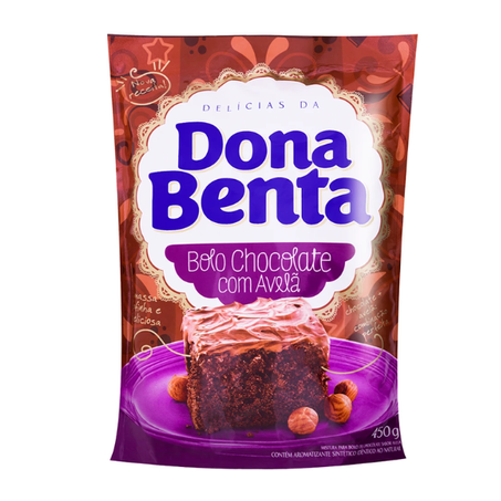 Mistura Para Bolo Dona Benta Chocolate com Avelã Pacote 450G