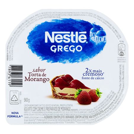 IOGURTE GREGO TORTA DE MORANGO NESTLÉ POTE