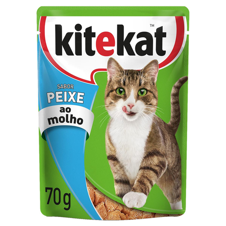 Ração Kitekat 70g - Adultos - Peixe - Sachê