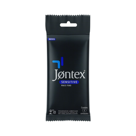 Preservativo Jontex Sensitive com 6 Unidades
