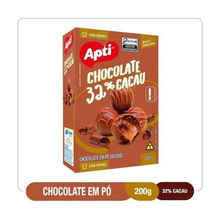 Choc Em Po Apti 200g 32% Cacau Po