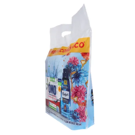 Kit Sabão em Pó Omo Lavagem Perfeita 1,6kg  Amaciante Concentrado Comfort 500ml 360-6
