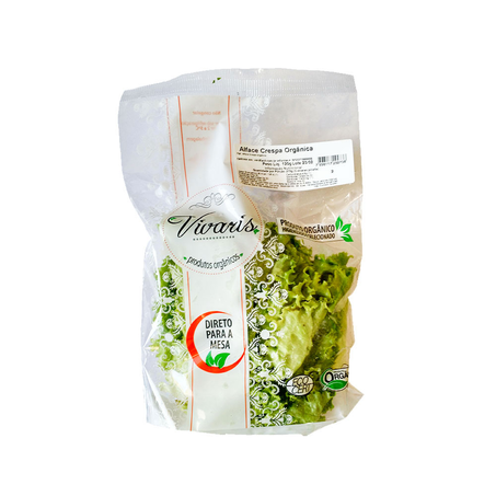 Alface Crespa Orgânica Vivaris Pacote 120G